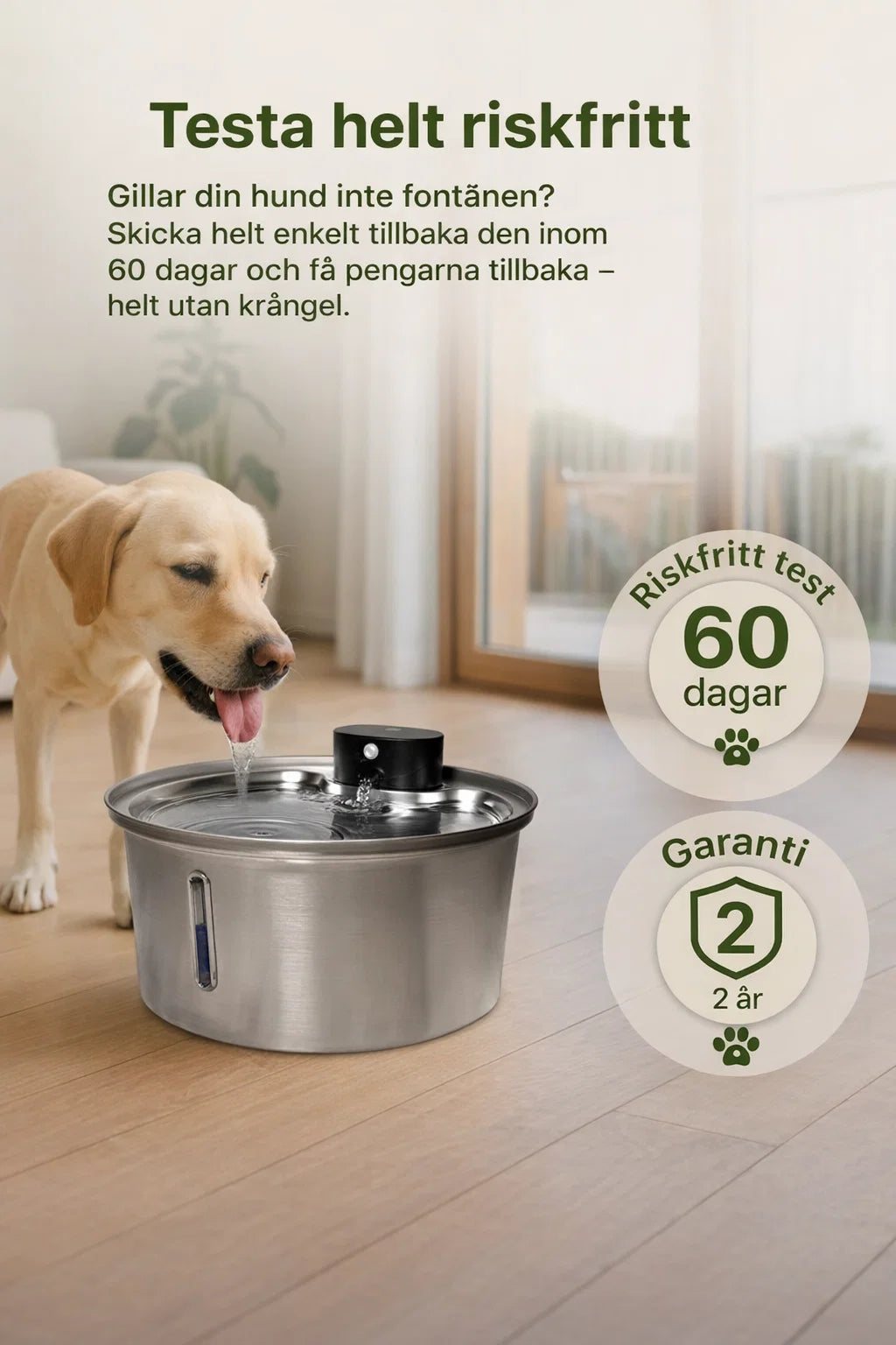 TrinkTig – Rinnande vatten som din hund vill dricka